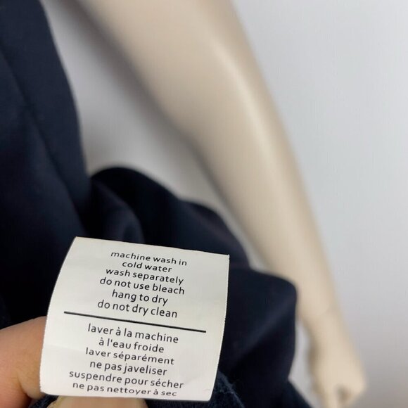 UCHUU Designer Hooded Cottonβ Elastic Waist Band Navy Blue Mini Dress Size L - Picture 6 of 9